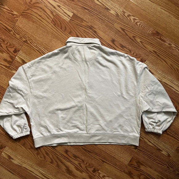 Standard Cloth Slouchy Oversized Collared Quarter-Zip Sweatshirt - Picture 3 of 10